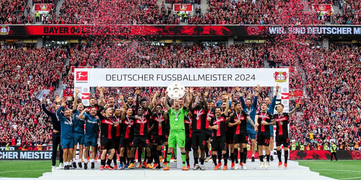 El Bayer Leverkusen, primer campeón invicto de la Bundesliga