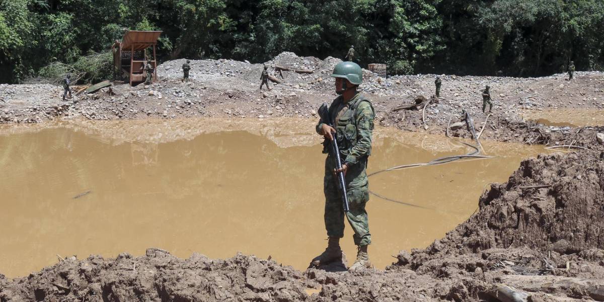 La deforestación por la minería ilegal afectó 1 422 hectáreas cerca del río Punino, en la Amazonía ecuatoriana