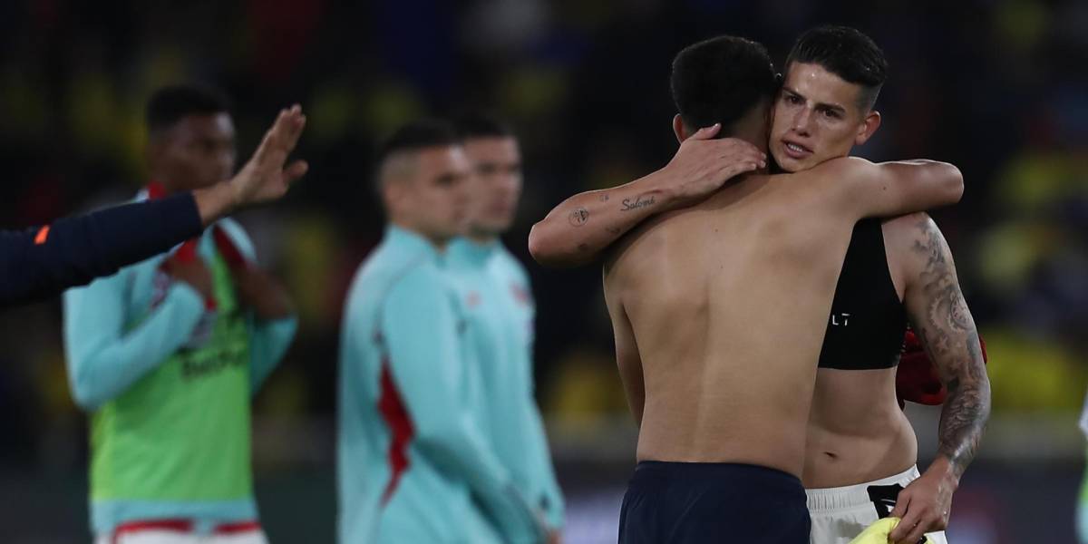 Ecuador vs Colombia: Kendry Páez, pese al empate, intercambió su camiseta con James Rodríguez