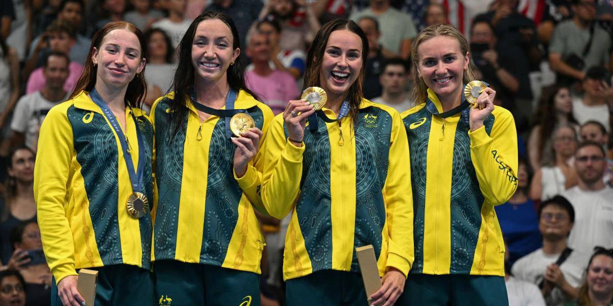 El relevo de Australia gana el oro de los 4x200 m libre femeninos