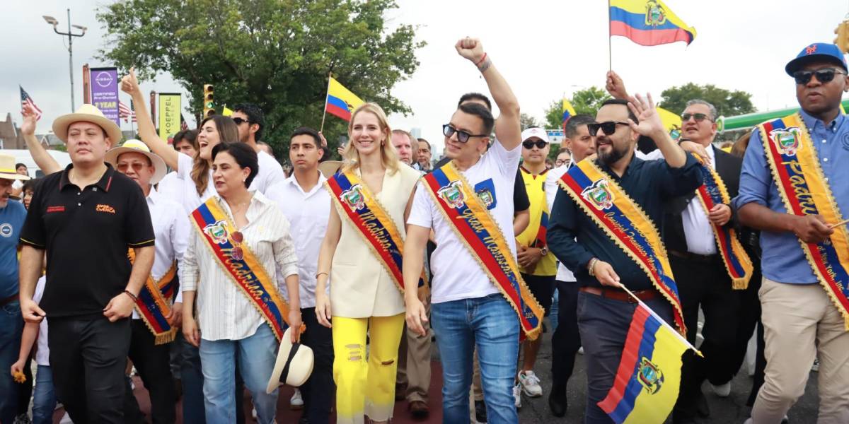 Daniel Noboa regresó a Nueva York para participar del Desfile Ecuatoriano