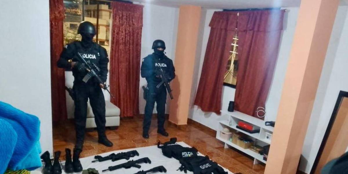 14 integrantes de una banda que asaltaba entidades financieras y casas fueron detenidos en Quito y Guayaquil