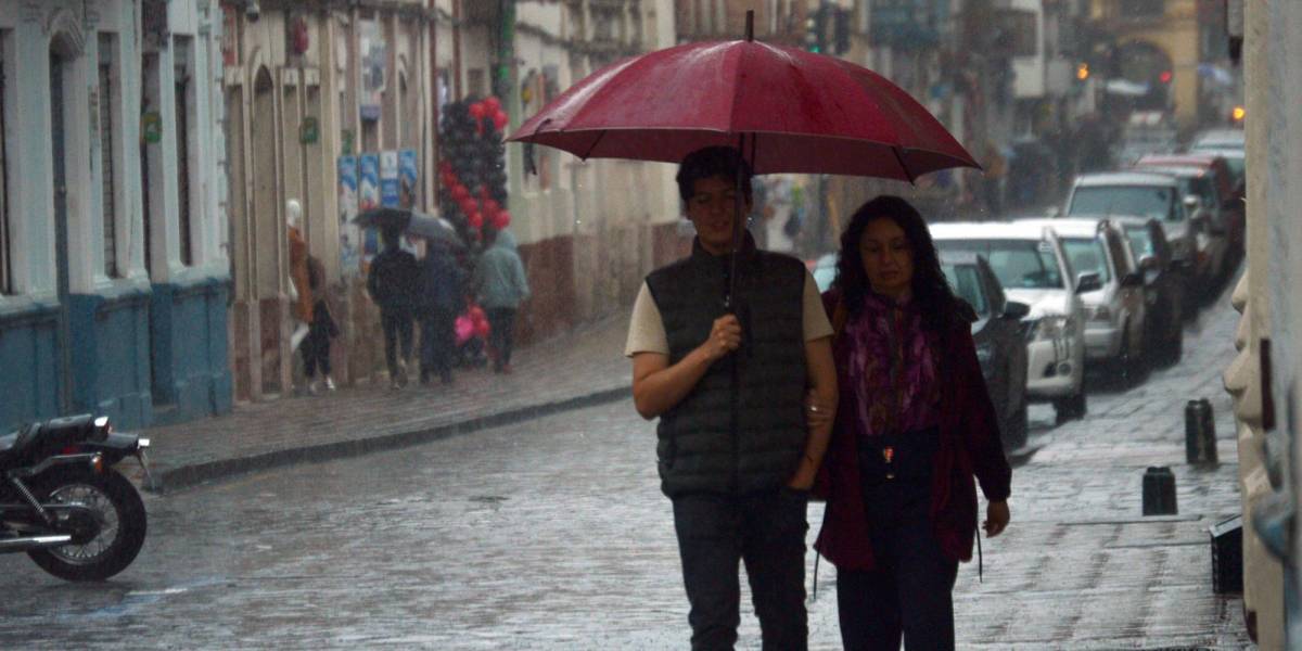 El Inamhi pronostica lluvias, tormentas y viento en Ecuador del 13 al 17 de mayo