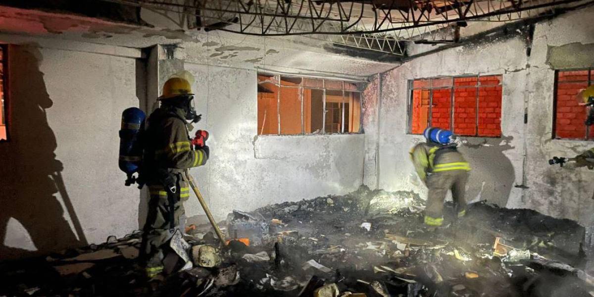 Un orfanato en Loja se incendió y 19 personas que habitan en él fueron trasladadas a otro sitio