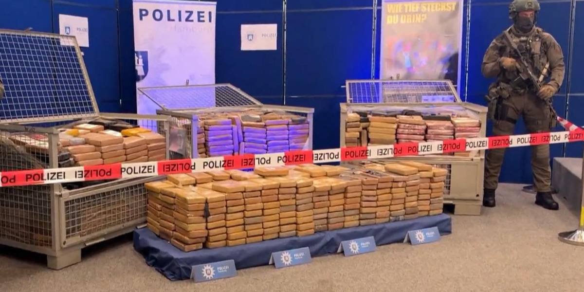 Alemania incauta 2.1 toneladas de cocaína procedentes de Ecuador y detiene a 12 personas