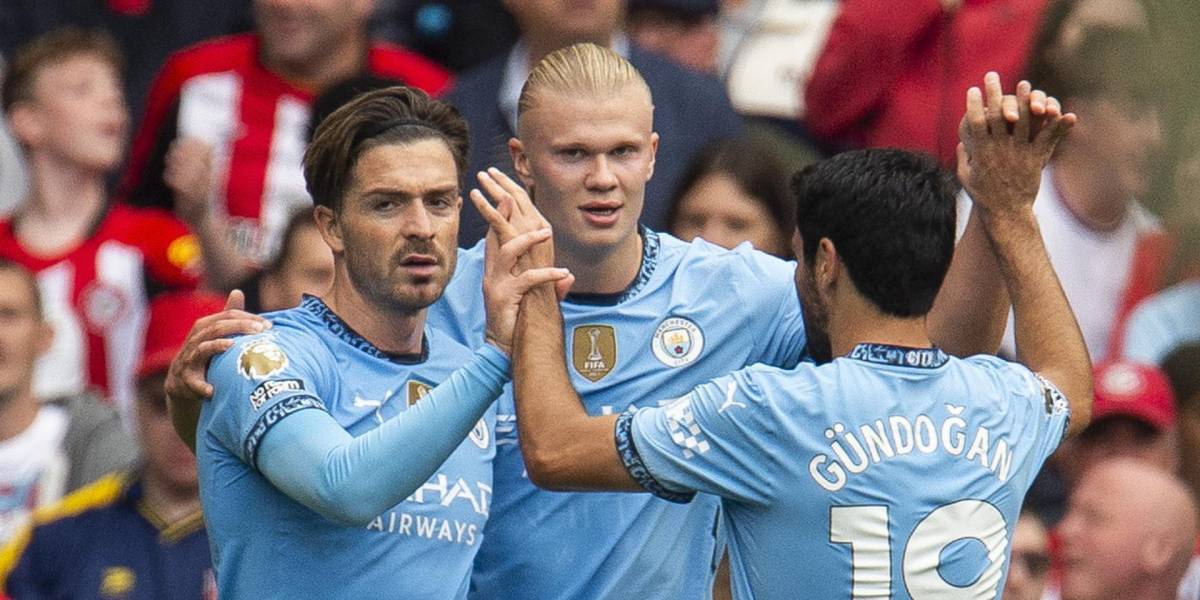 Manchester City, con doblete de Erling Haaland, superó al Brentford en la Premier League