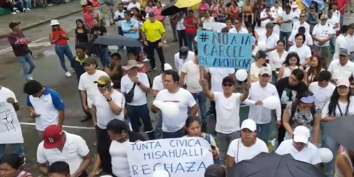 Los habitantes de Napo se declaran en resistencia ante la intención del Gobierno de construir una cárcel