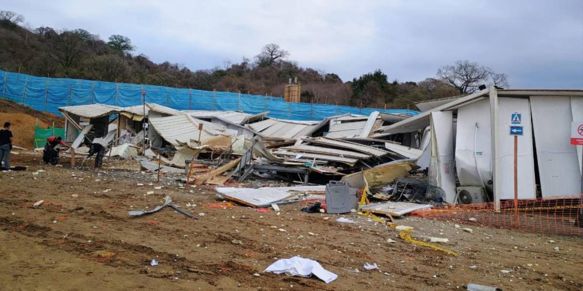 Un fallecido tras ataque con explosivos en la construcción de la cárcel en Juntas del Pacífico, Santa Elena