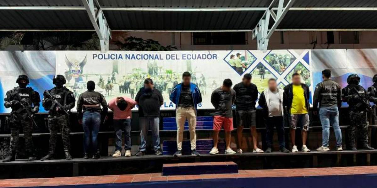 Un operativo en Guayas dejó siete detenidos, presuntamente implicados en contaminar contenedores con droga