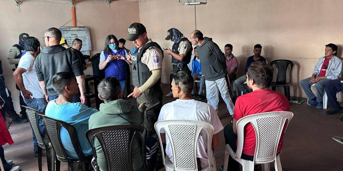 Quito | 24 adultos y dos adolescentes fueron rescatados de un centro de rehabilitación clandestino en Chilibulo