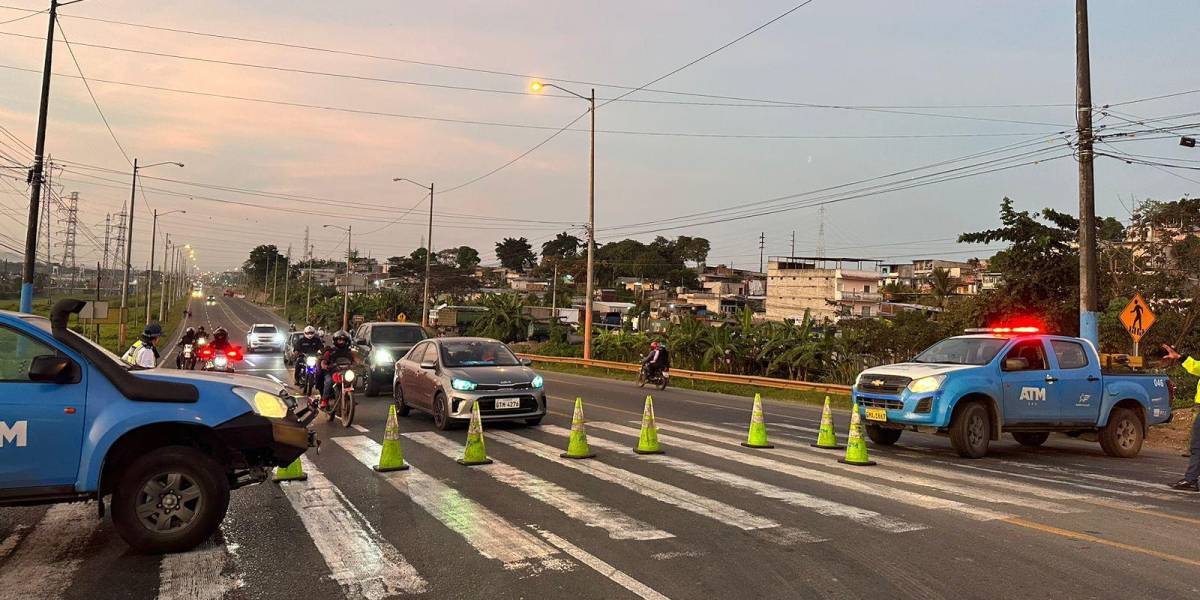 Guayaquil: la ATM cierra nuevamente la Vía a Daule a la altura de 'La Peni'