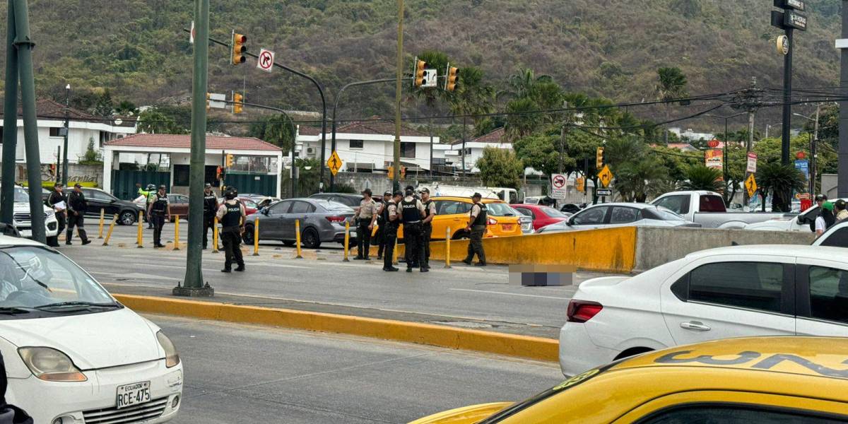 Un presunto delincuente fue abatido por la policía en la Avenida del Bombero, en Guayaquil