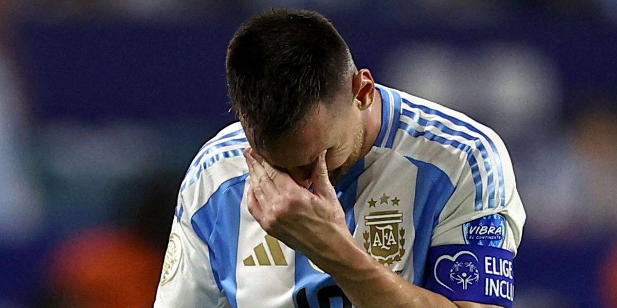Lionel Messi se lesionó en la final de la Copa América ante Colombia