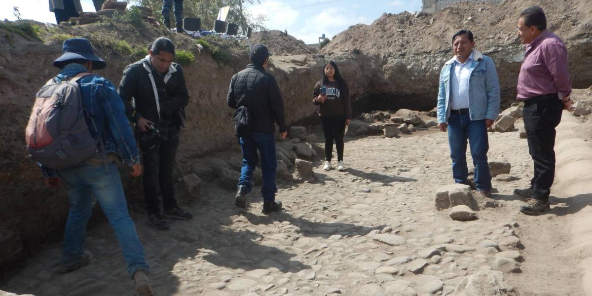 Los vestigios de la antigua ciudad de Riobamba se descubrieron durante excavaciones en Colta