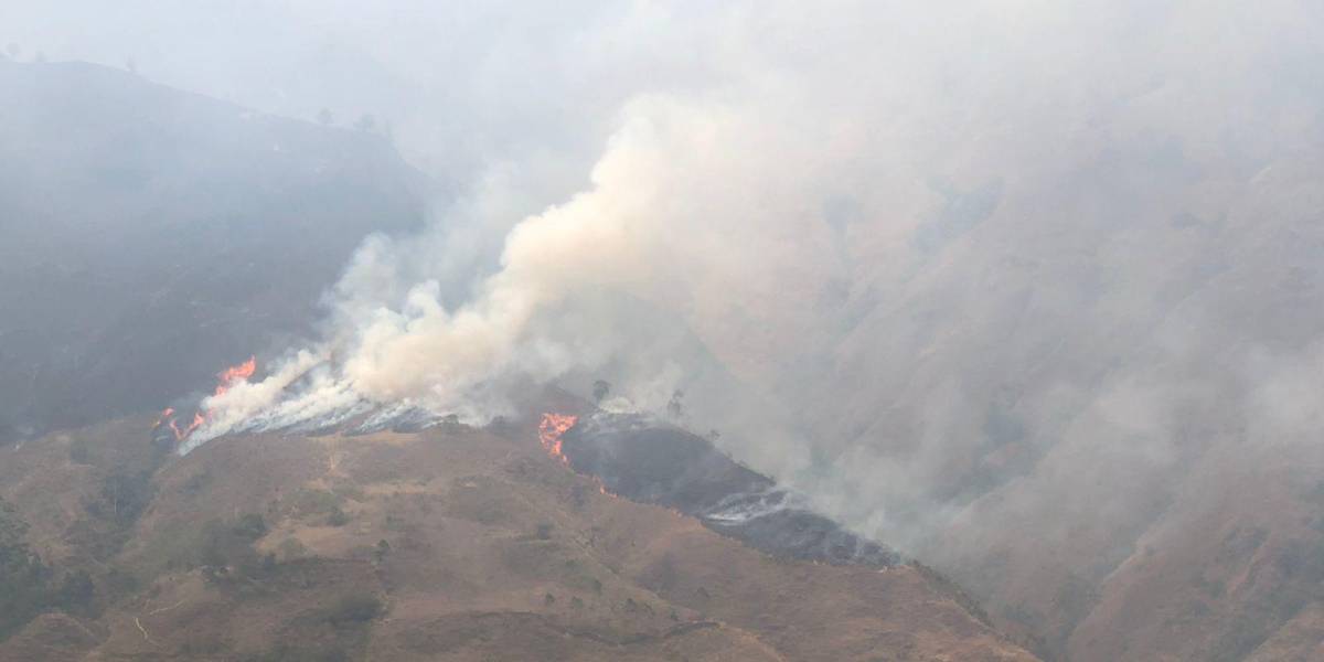 Loja | Colombia enviará equipos y personal para combatir el incendio forestal en Quilanga