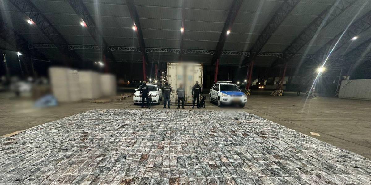 Dos toneladas de cocaína fueron decomisadas en un puerto de El Oro