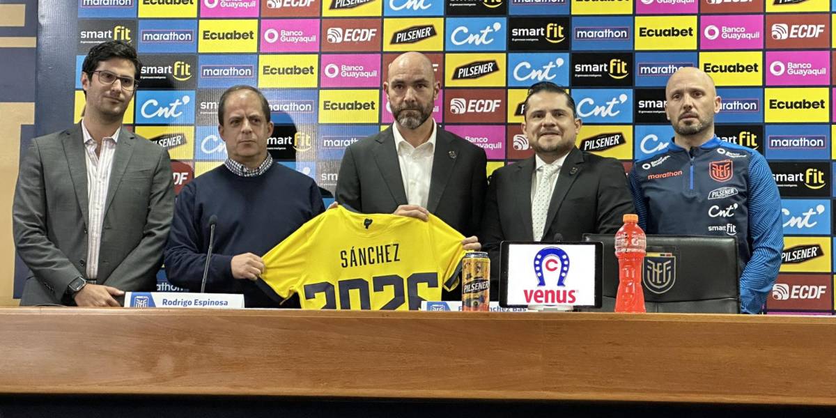 Félix Sánchez Bas fue presentado oficialmente como DT de la selección de Ecuador