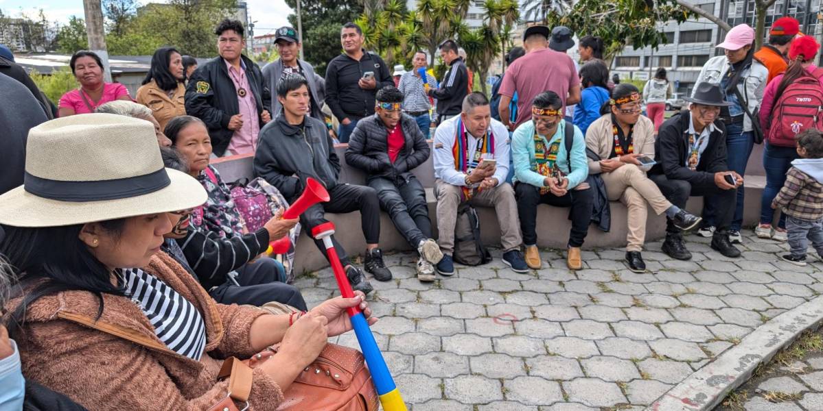 Quito: la Conaie se moviliza previo a la entrega del proyecto de Ley de Consulta Previa en la Asamblea