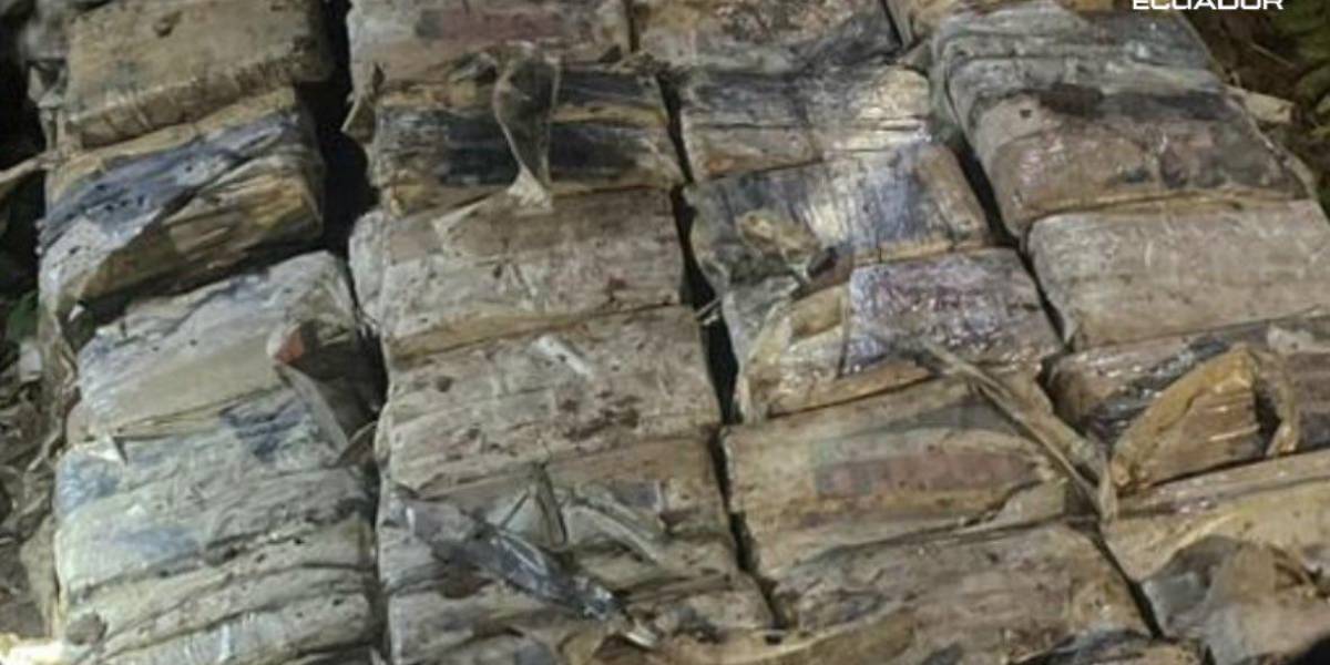 Un operativo en Esmeraldas deja 295 bloques de droga incautados y tres detenidos