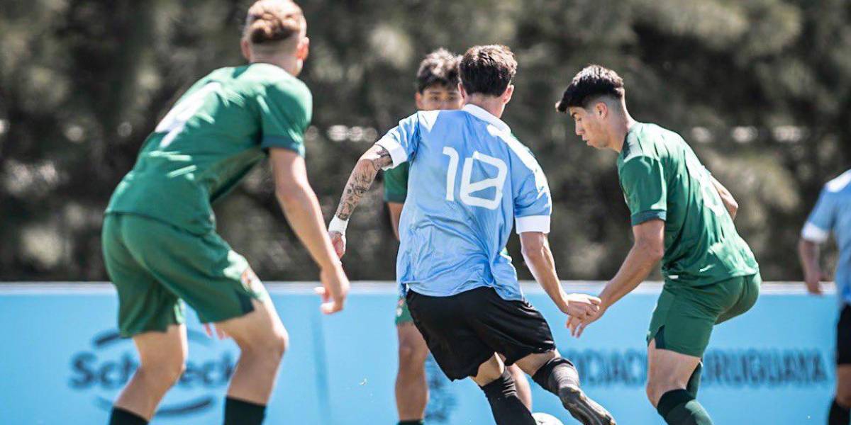 Bolivia, primer rival de Ecuador en el Sudamericano Sub 20, fue goleado por Uruguay en amistoso