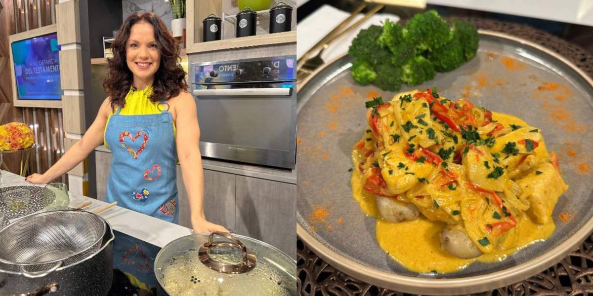 Frances Swett mostró el secreto de su cocina al preparar pollo al curry