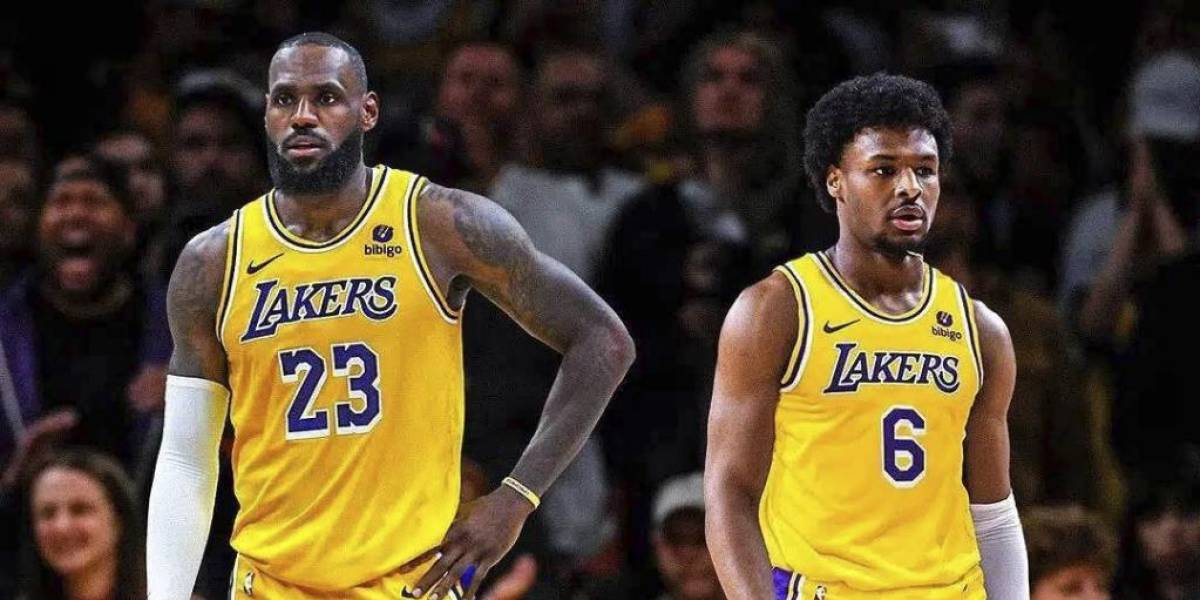 Lebron James y Bronny serán la primera dupla padre e hijo en la NBA