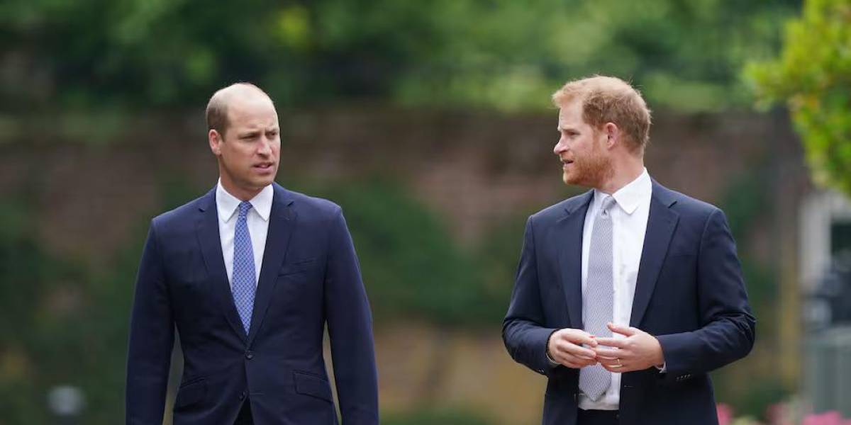 La actitud de los príncipes William y Harry en su esperado reencuentro en el funeral de su tío