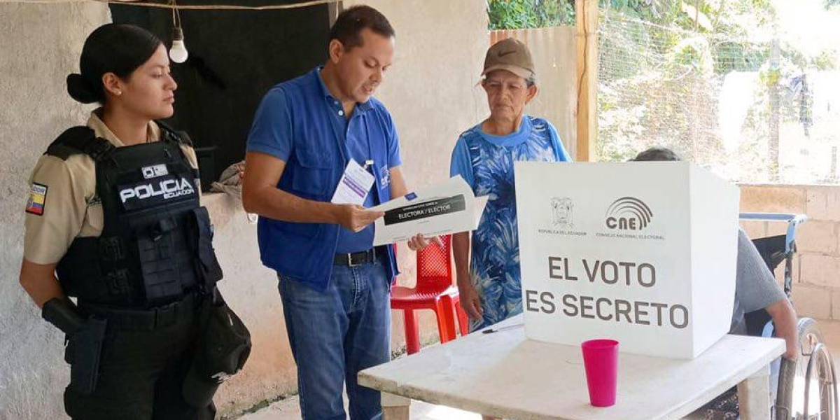 Segunda vuelta Ecuador 2023: las elecciones avanzan con el voto en casa