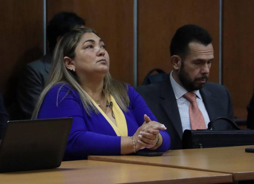 Imagen de este lunes 5 de agosto. María Dolores Guerra, esposa de uno de los desaparecidos, estuvo en la audiencia en la Corte Nacional de Justicia.