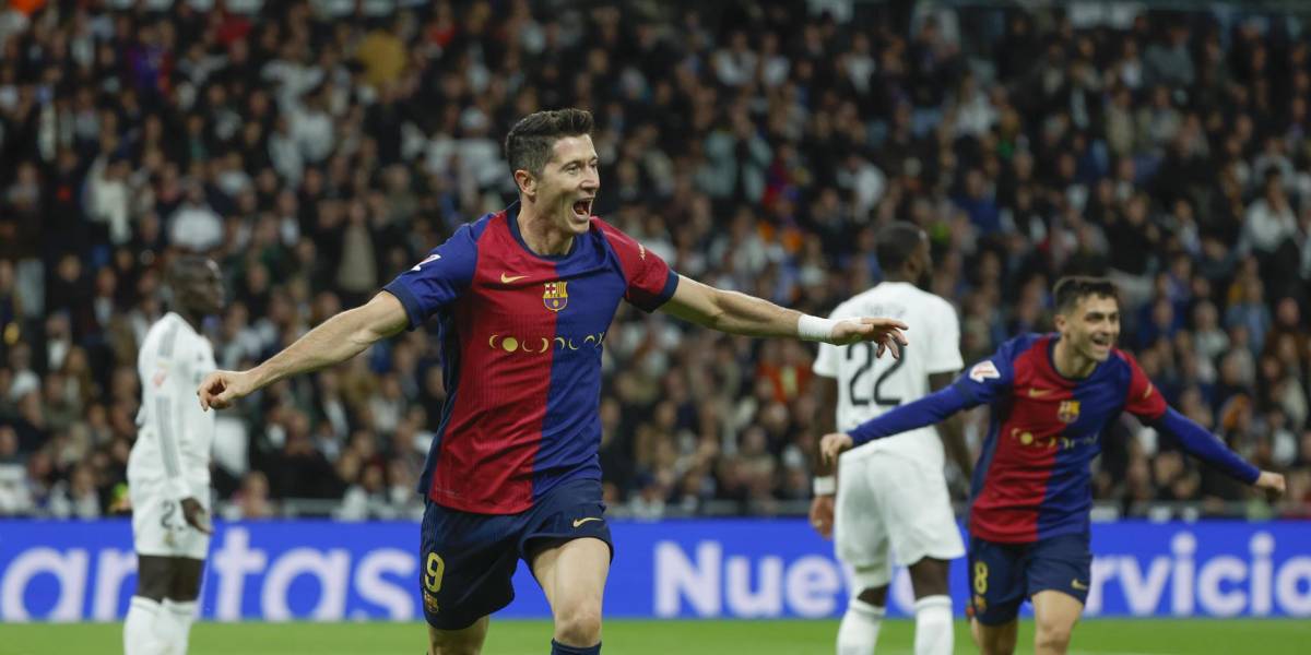 FC Barcelona, de la mano de Robert Lewandowski, se impone al Real Madrid en El Clásico