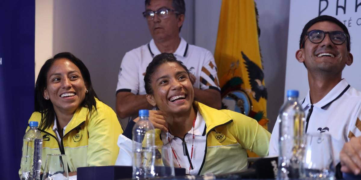 Los medallistas olímpicos Daniel Pintado y Lucía Yépez ya están en Guayaquil