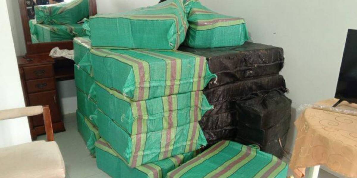 1,5 toneladas de cocaína fueron decomisadas en Portoviejo