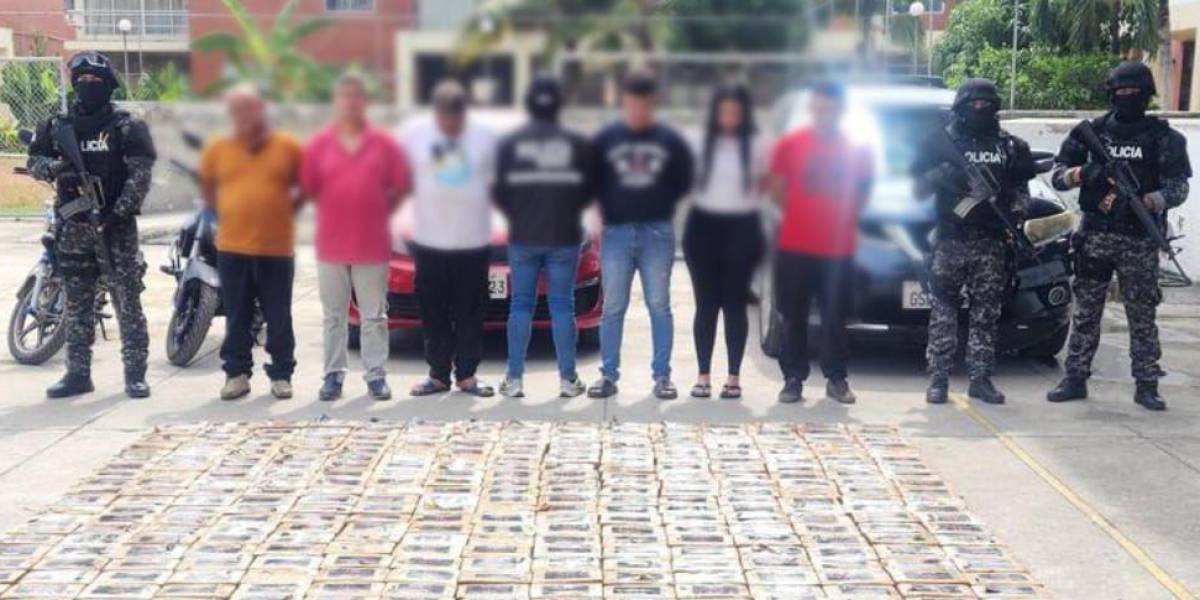 Más de media tonelada de cocaína y seis detenidos deja el operativo Fénix 191 en Guayaquil
