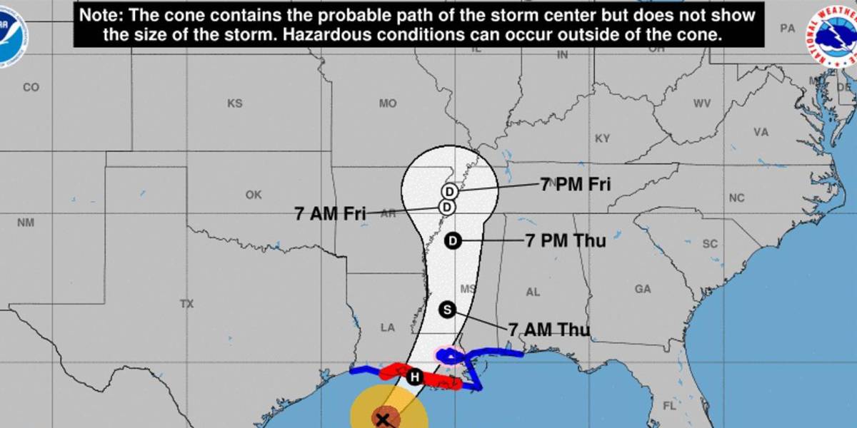 El huracán Francine toca tierra en el sur de Luisiana como categoría 2