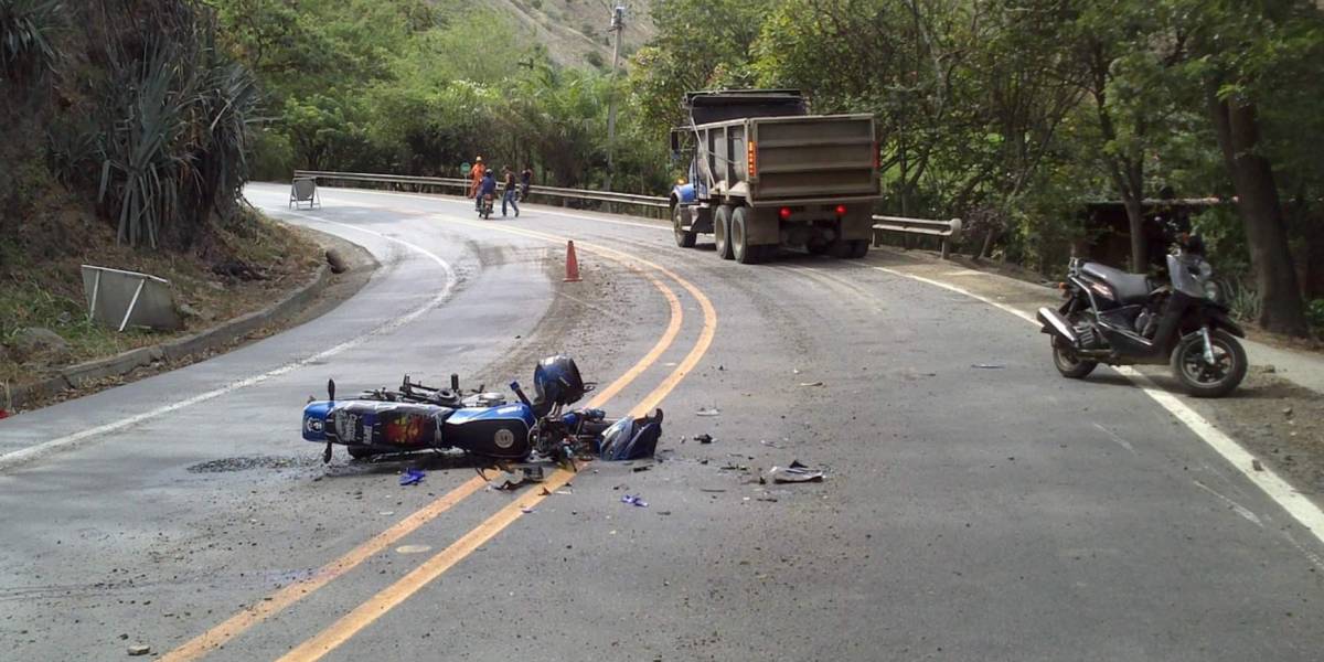 Cuatro de cada diez muertos en siniestros de tránsito en Ecuador son motociclistas