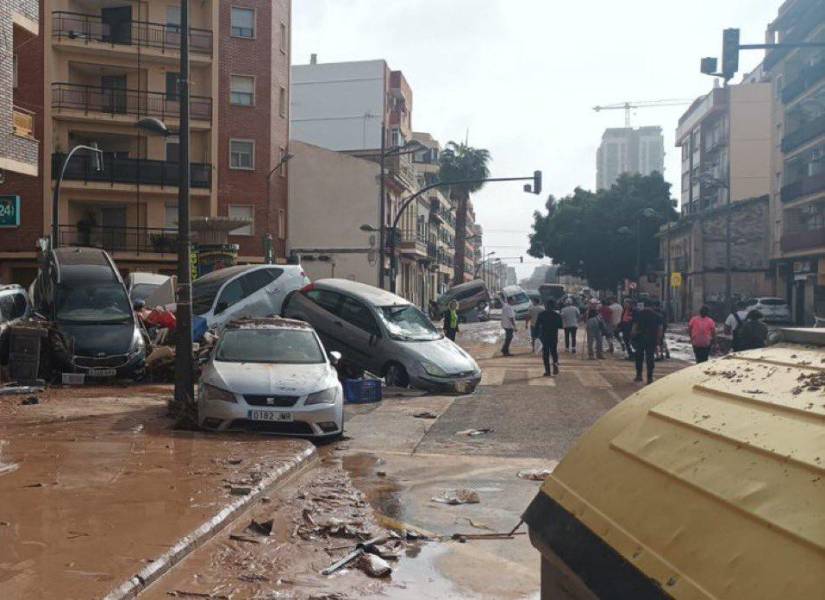 Imagen de las calles de Valencia, tras el paso de DANA.