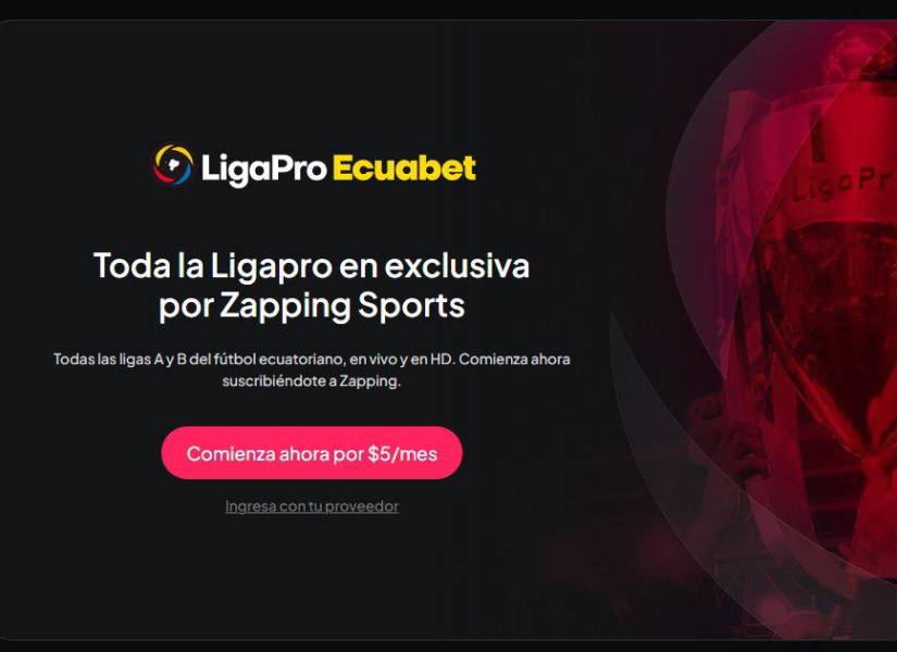 La empresa chilena Zapping transmitirá la Liga Pro desde agosto