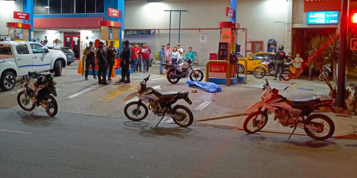 Un hombre fue asesinado en una gasolinera del centro de Guayaquil