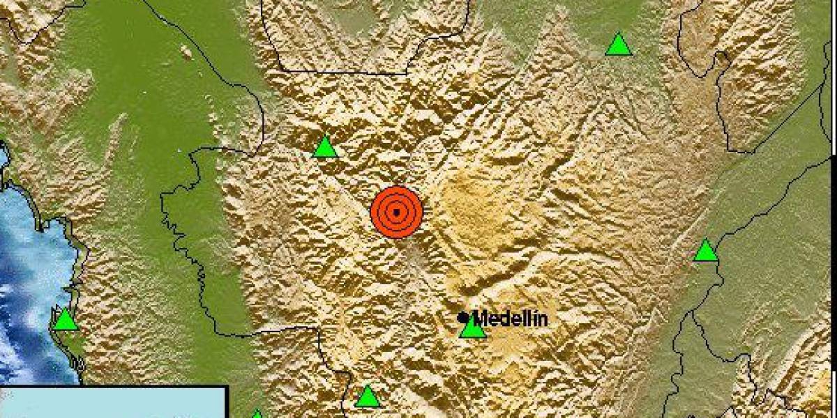 Dos sismos se registraron en Antioquia, Colombia, este 24 de septiembre