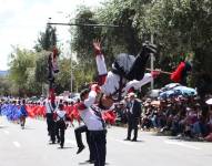 Desfile de la Confraternidad en la Avenida de los Shyris el 2 de diciembre del 2023.