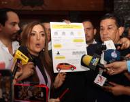 La asambleísta Lucía Jaramillo fungió este martes 16 de julio como vocera del Frente Parlamentario contra el Tráfico Ilegal de Combustible y sus Derivados.