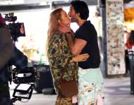 Foto © 2024 Backgrid/The Grosby Group Nueva York, NY - Fotos archivadas de enero de 2024 que muestran a Blake Lively y Justin Baldoni en el set de It Ends With Us en Nueva Jersey.