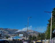 Uno de los incendios reportados en Quito.