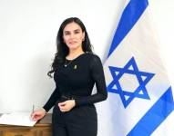 Verónica Abad en la Embajada de Ecuador en Israel.