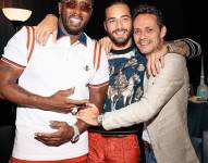 Fotografía de Sean Diddy junto a Maluma y Marc Anthony