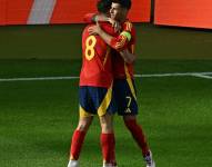 Álvaro Morata celebra su gol contra Croacia por la Eurocopa 2024