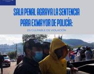 Los policías junto al hombre detenido.