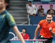 Alberto Miño celebra su victoria ante el australiano Finn Luu