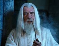 Ian McKellen como Gandalf en El Señor de los Anillos