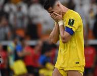 Cristiano Ronaldo lamenta la derrota en la final de la Copa de Arabia ante el Al Hilal